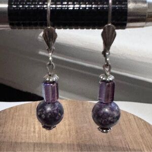 💜 ✨Moody Chic Purple Drop Earrings – Vintage Vibes & Everyday Cool ✨💜